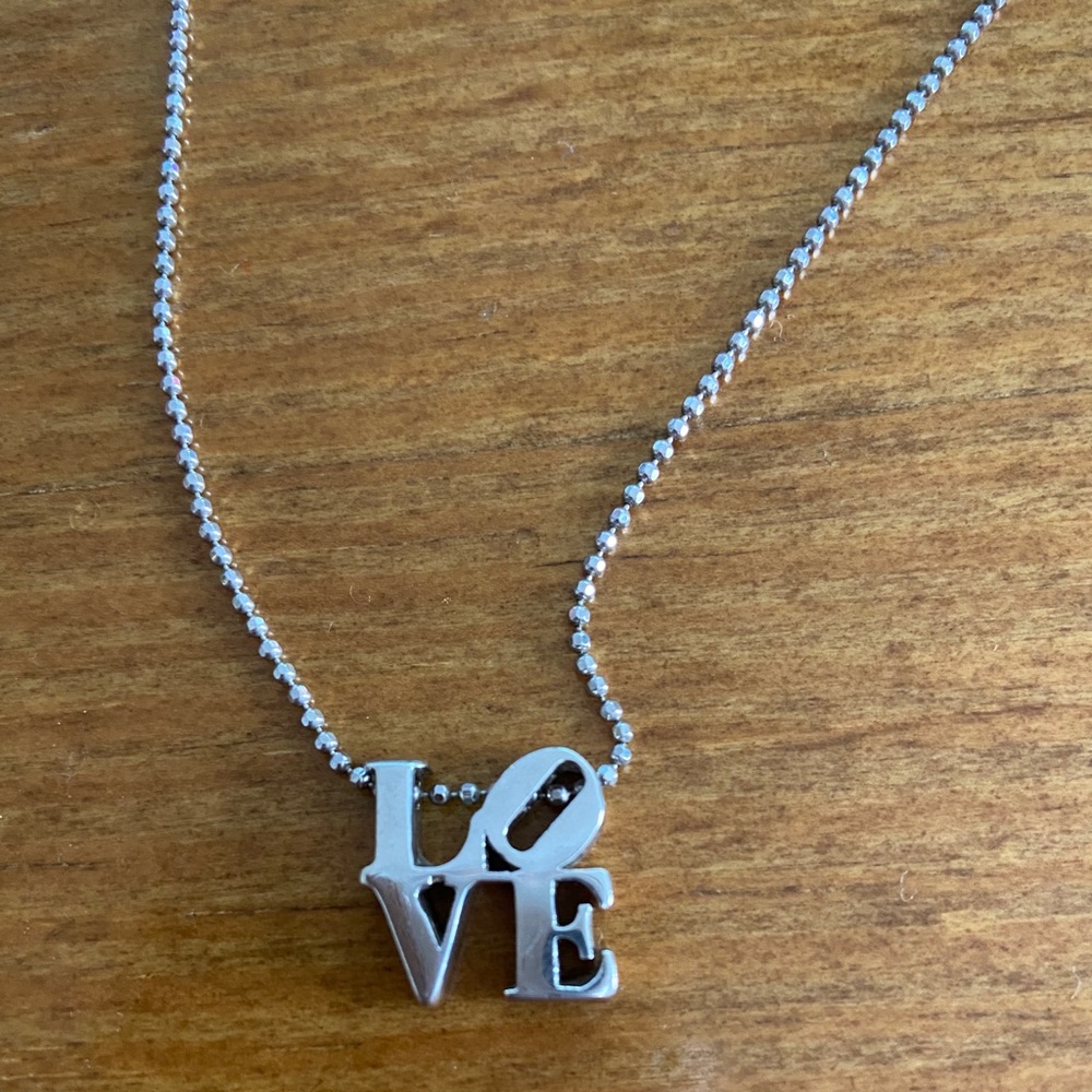 LOVE pendant necklace